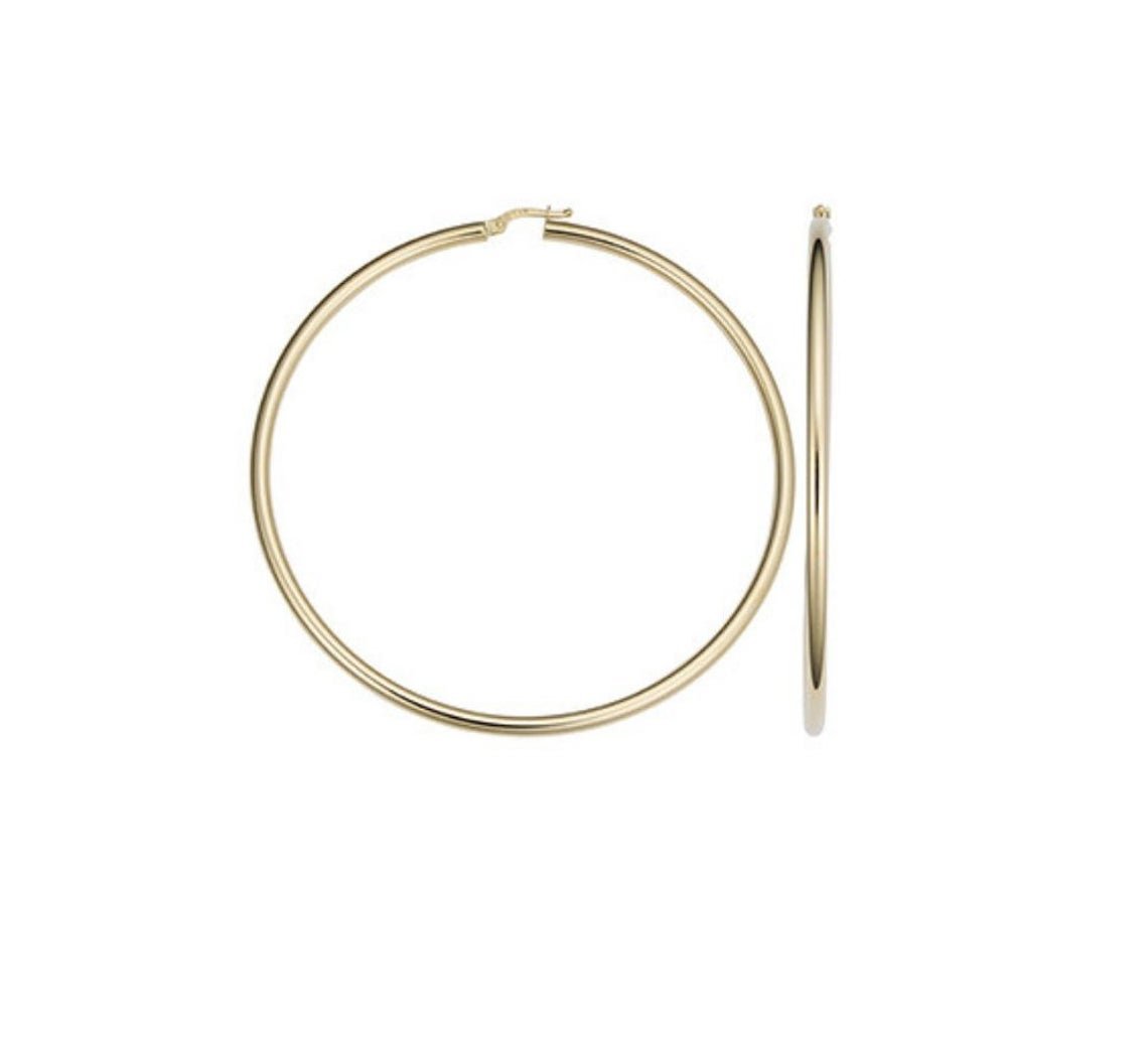 14K Thick Hoops - Nolita