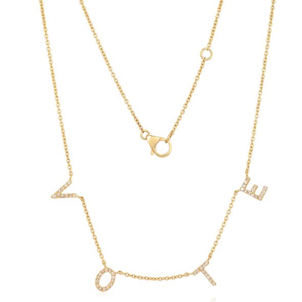 14K Vote Necklace - Nolita