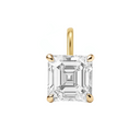 14K Asscher Lab Grown Diamond Pendant