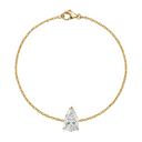14K Pear Lab Grown Diamond Solitaire Bracelet