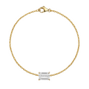 14K Emerald Cut Lab Grown Diamond Solitaire Bracelet