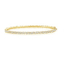 14K All Baguette Bangle Bracelet - Nolita