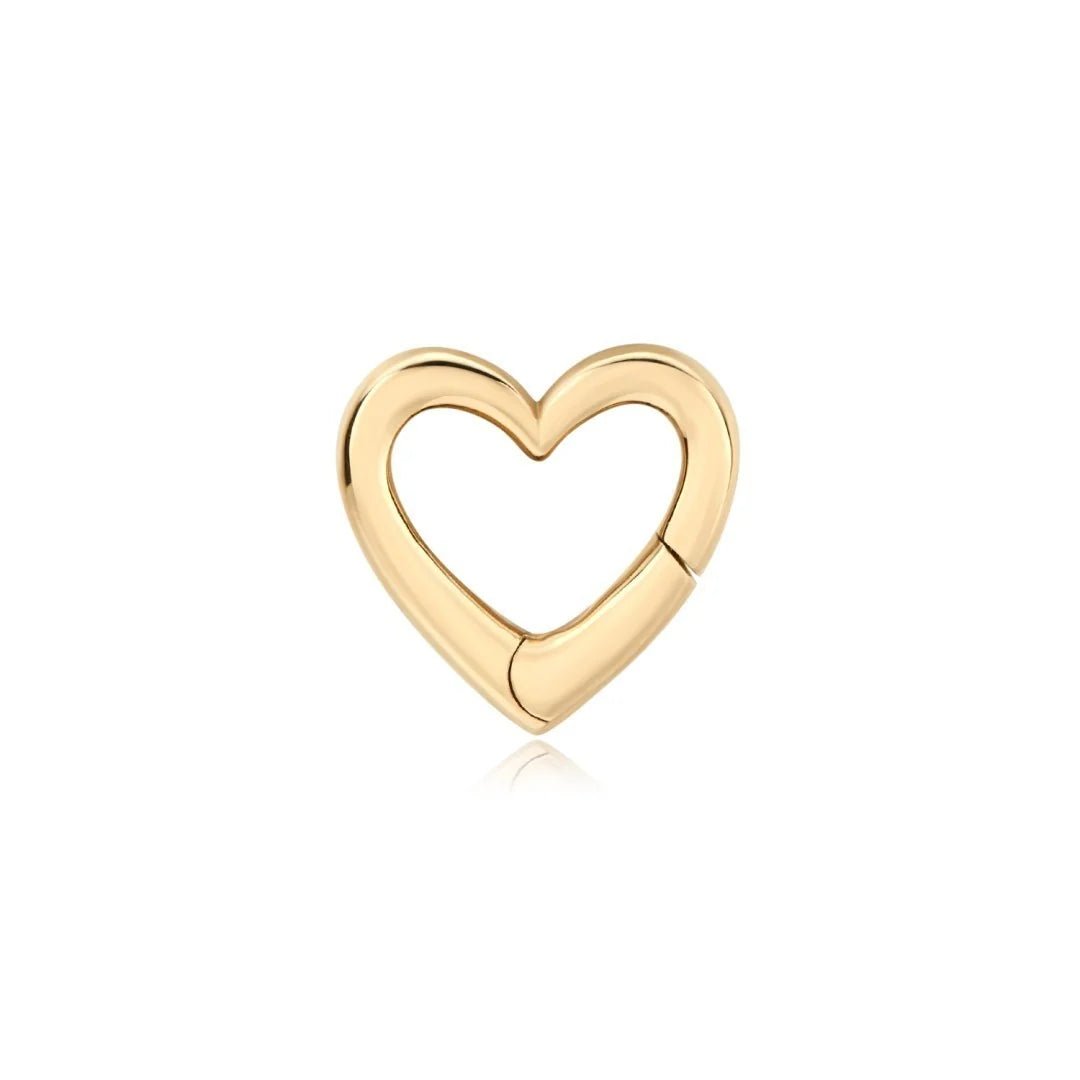 14K Amora Heart-Shaped Gold Connector - Nolita