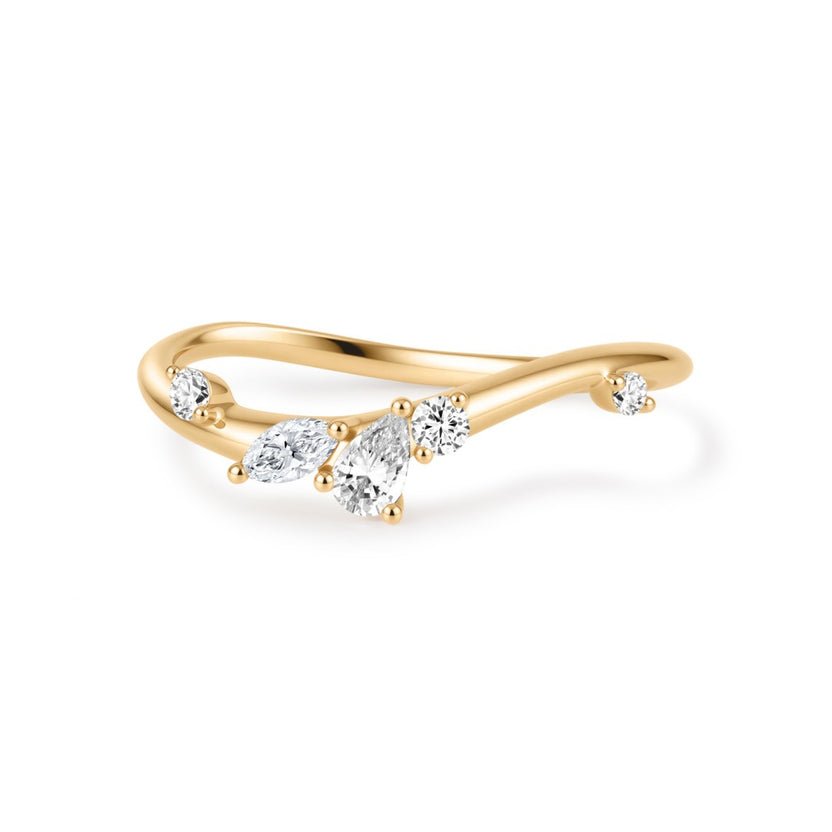 14K Avielle Mixed-Cut Lab Diamond Nesting Band - Nolita