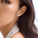 14K Baguette Diamond Butterfly Stud Earrings - Nolita