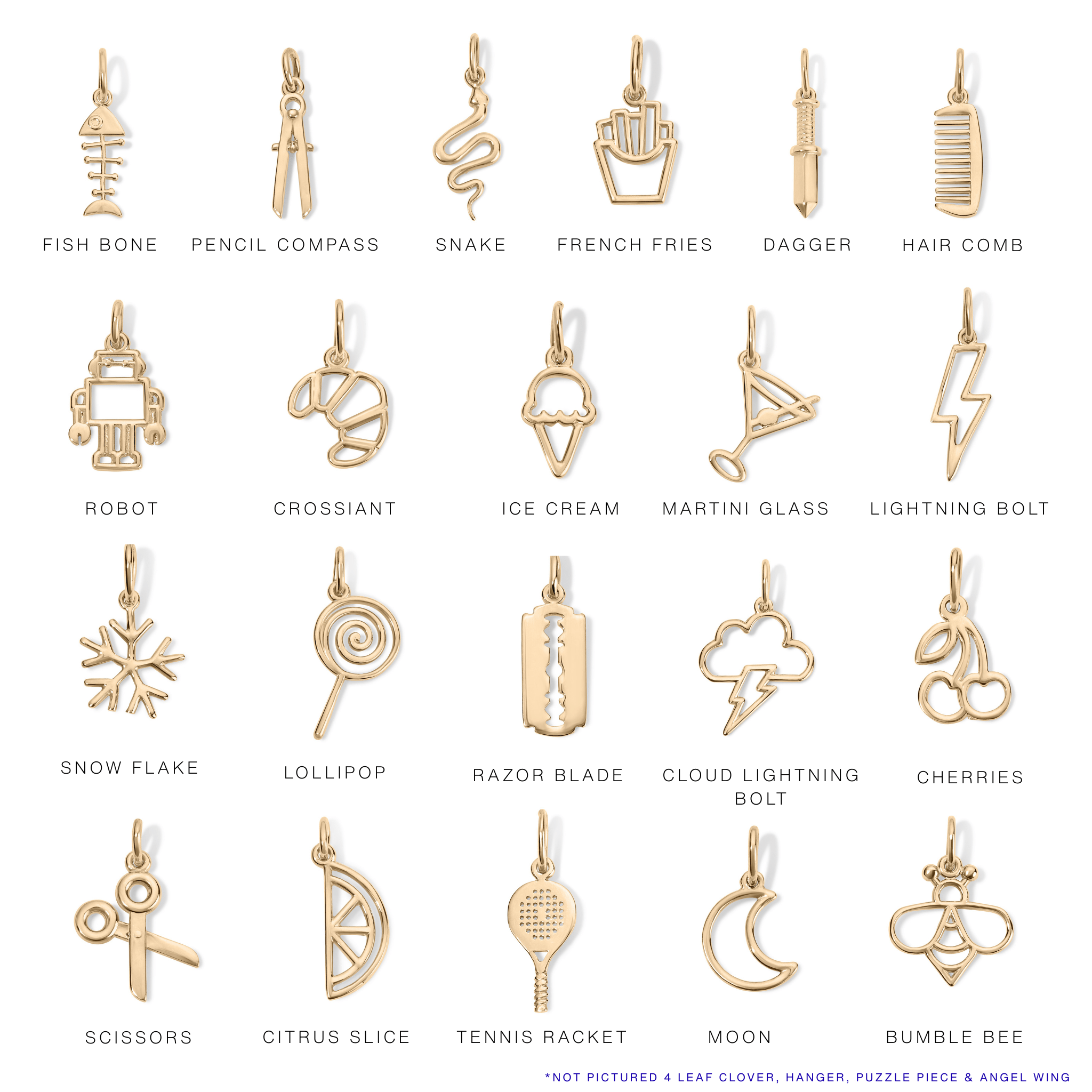 14K Bumble Bee Charm - Nolita