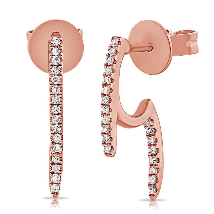 14K Cage Huggie Studs - Nolita