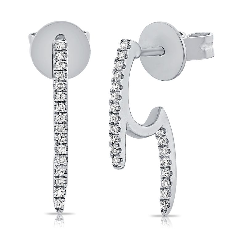 14K Cage Huggie Studs - Nolita