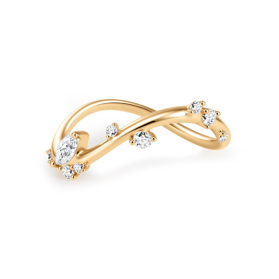 14K Celeste Contour Marquise Lab Diamond Ring - Nolita