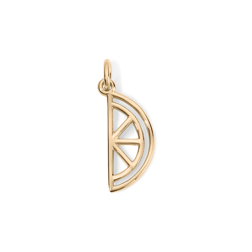 14K Citrus Slice Charm