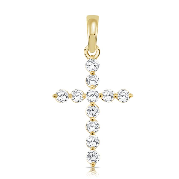 14K Classic Cross Pendant - Nolita