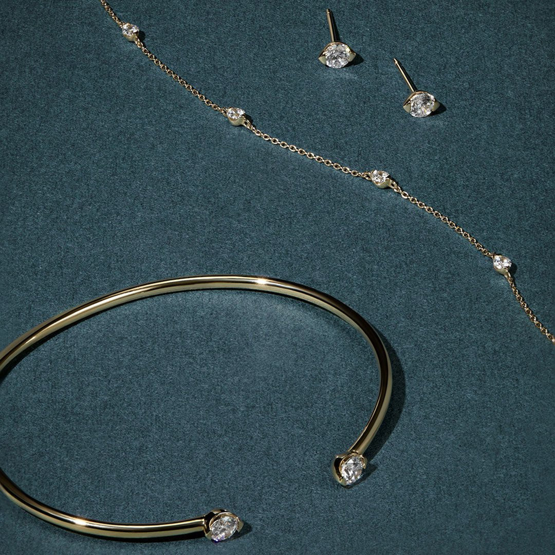 14K Constellation Lab Diamond Station Bracelet - Nolita