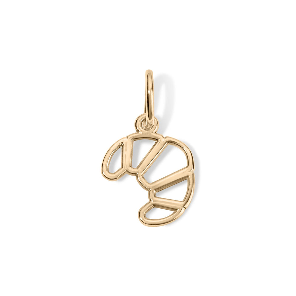14K Croissant Charm