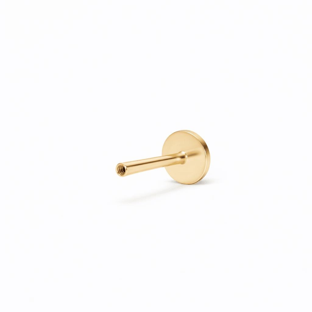 14K Curved Cluster Lab Diamond Flat Back Stud - Nolita