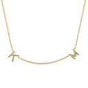 14K Custom Name Diamond Necklace - Nolita