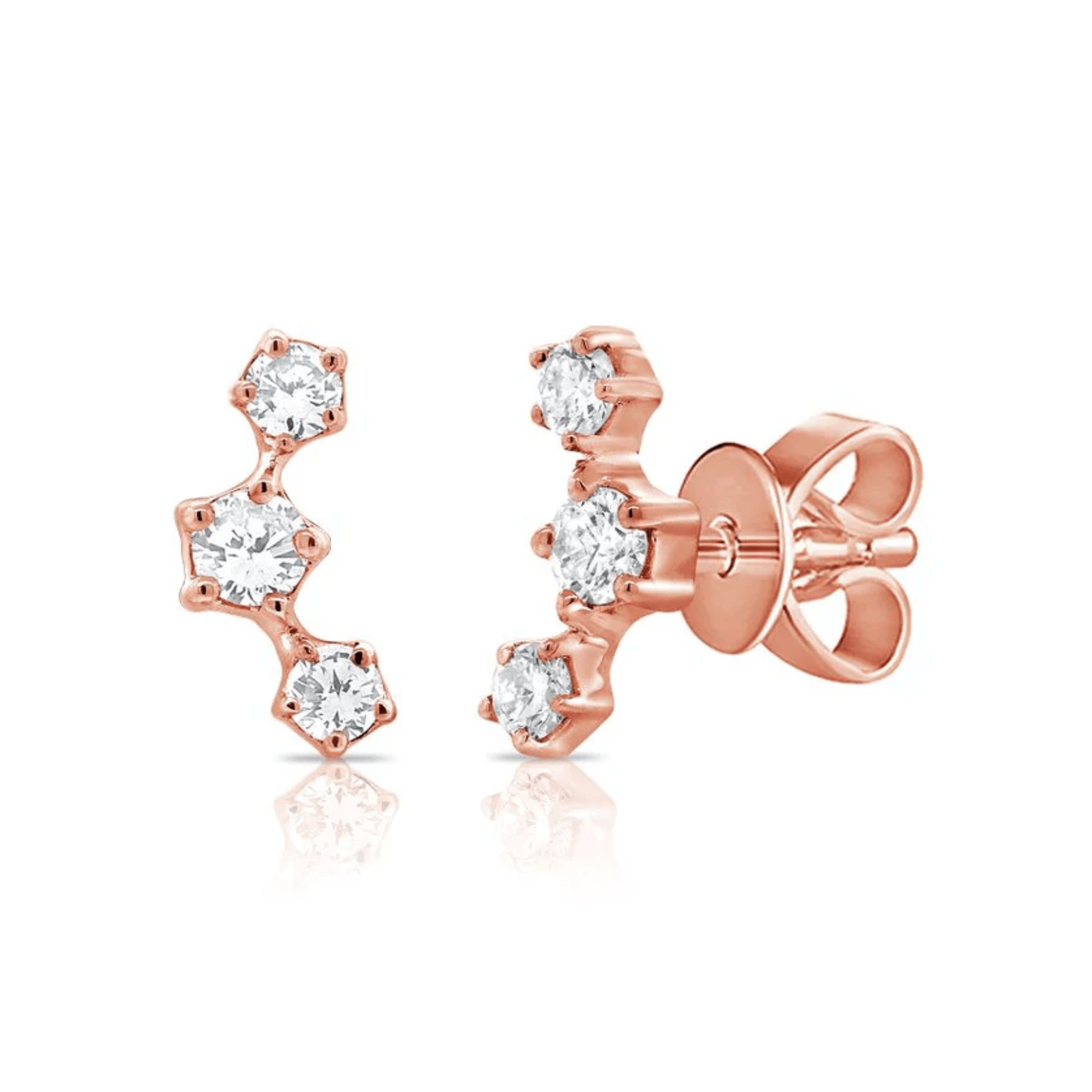 14K Diamond Constellation Studs - Nolita