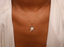 14K Diamond Shooting Star Charm - Nolita