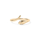 14k Diamond Snake Ring - Nolita
