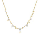 14K Diamond Station Necklace - Nolita