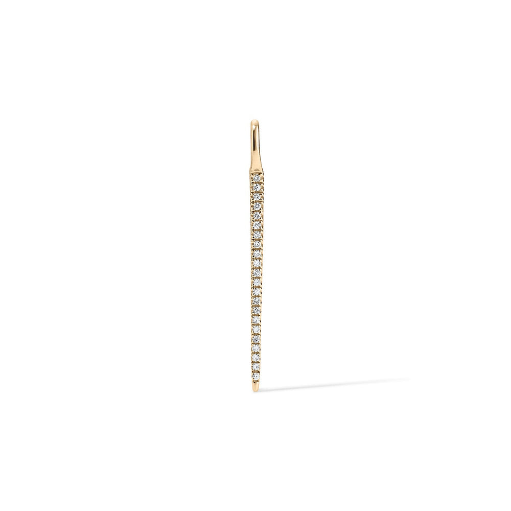 14K Diamond Thorn Charm