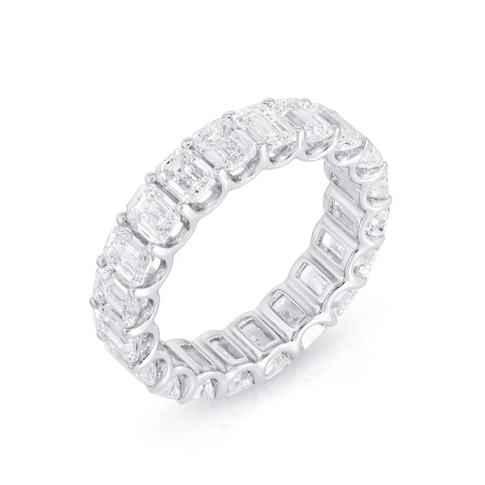 14K Emerald Cut Lab Diamond Eternity Band