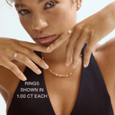 14K Emerald Cut Lab Grown Diamond Solitaire Ring - Nolita
