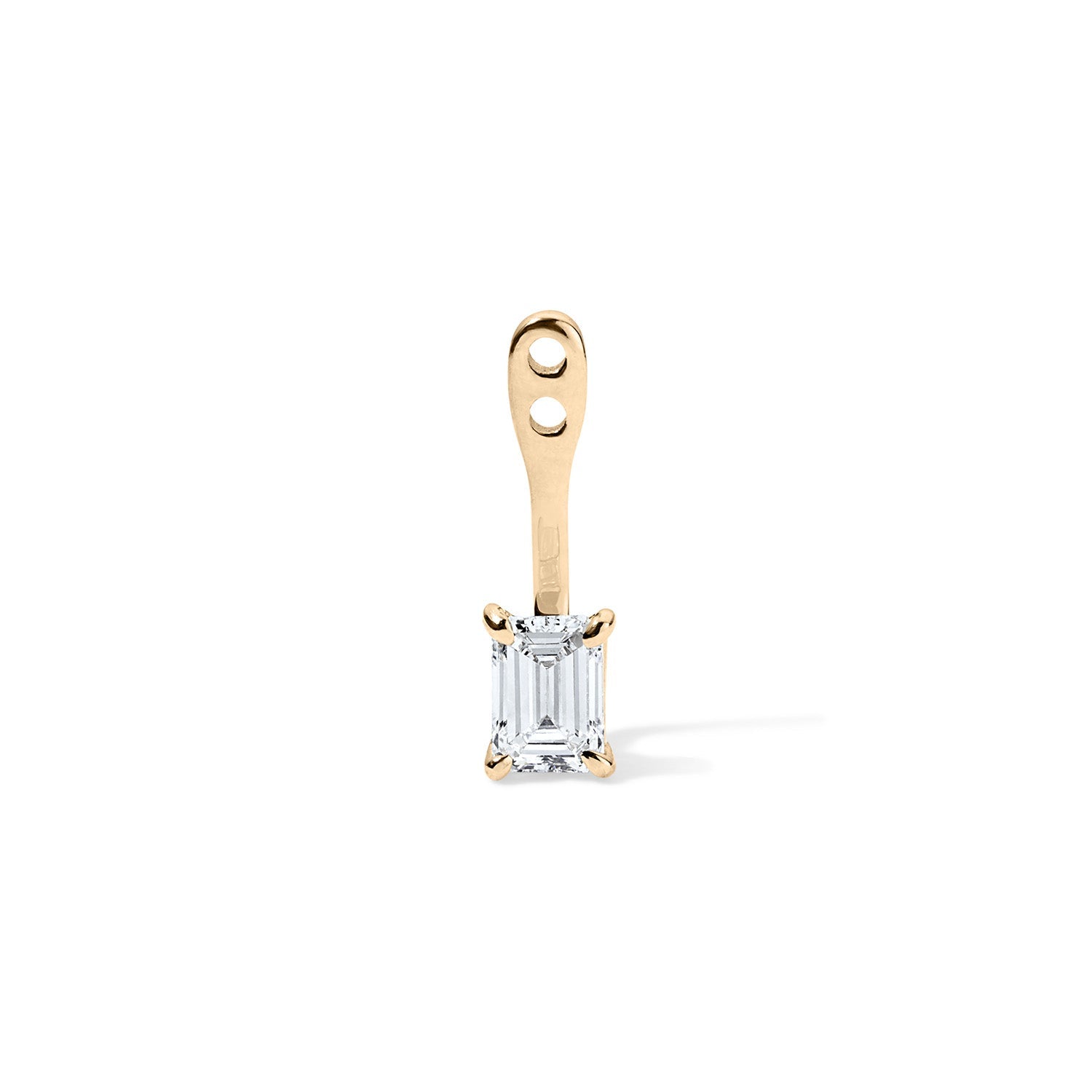 14K Emerald Lab Diamond Earring Jacket - Nolita