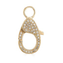 14K Gold Diamond Lobster Lock - Nolita
