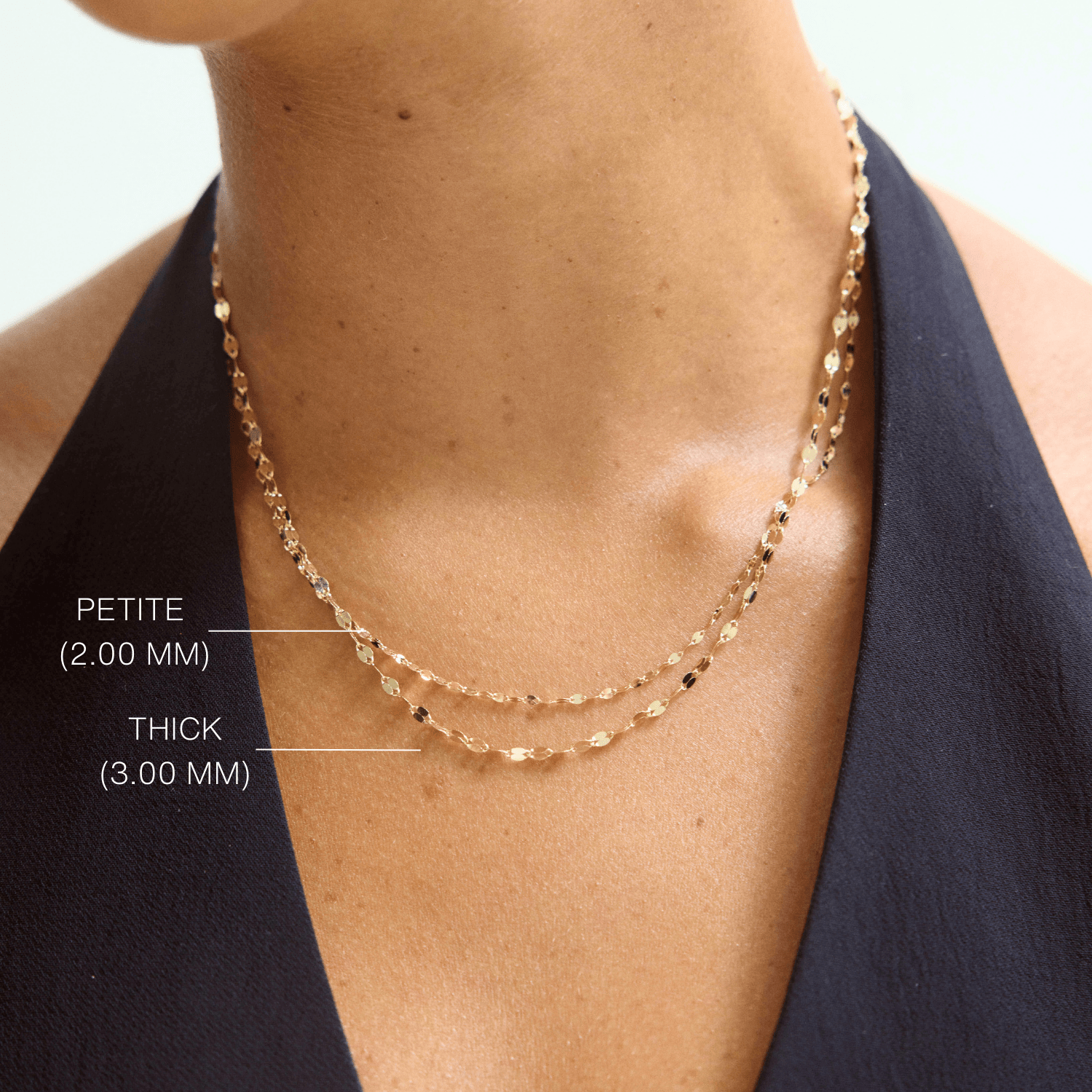 14K Gold Mirror Chain Link Bracelet - Nolita