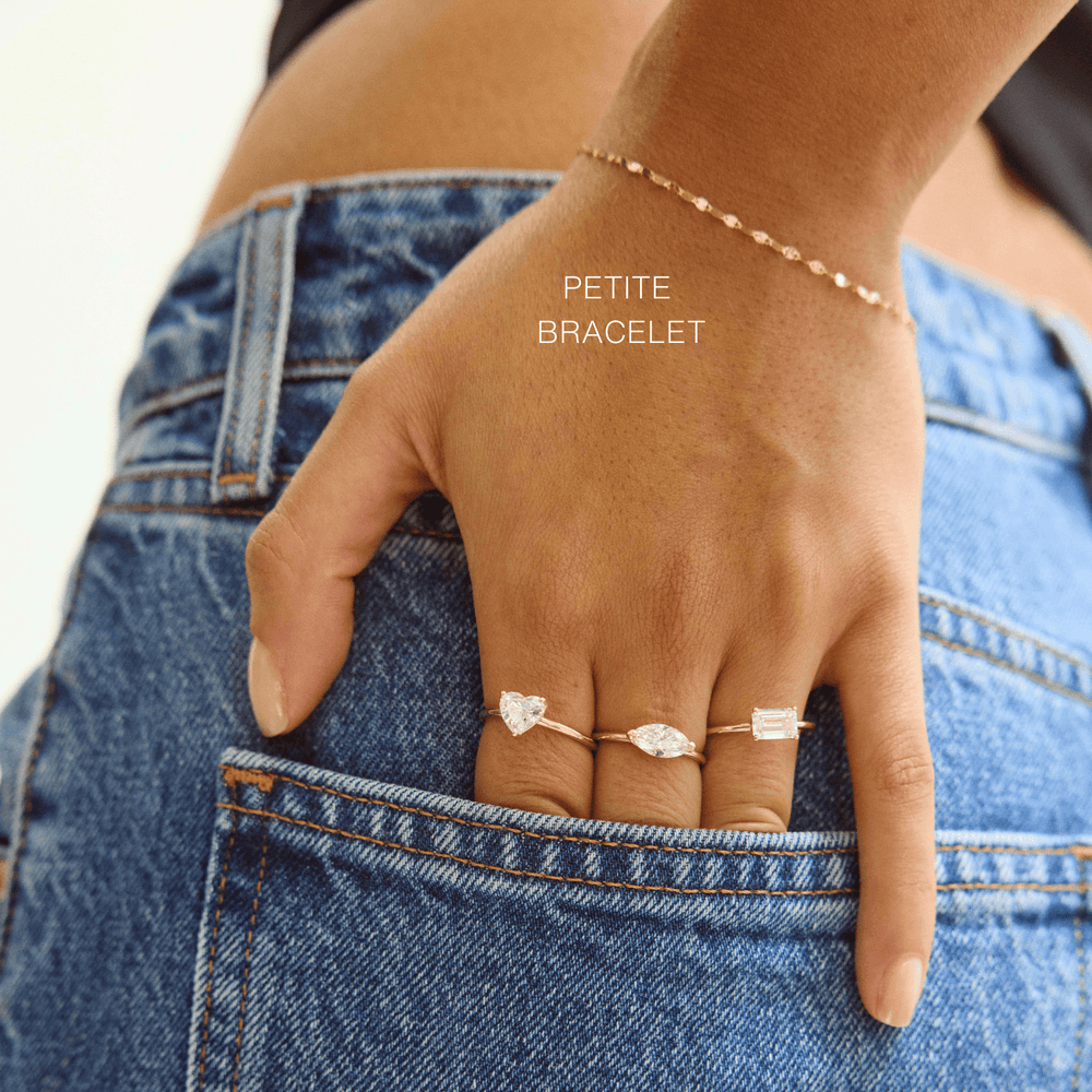 14K Gold Mirror Chain Link Bracelet