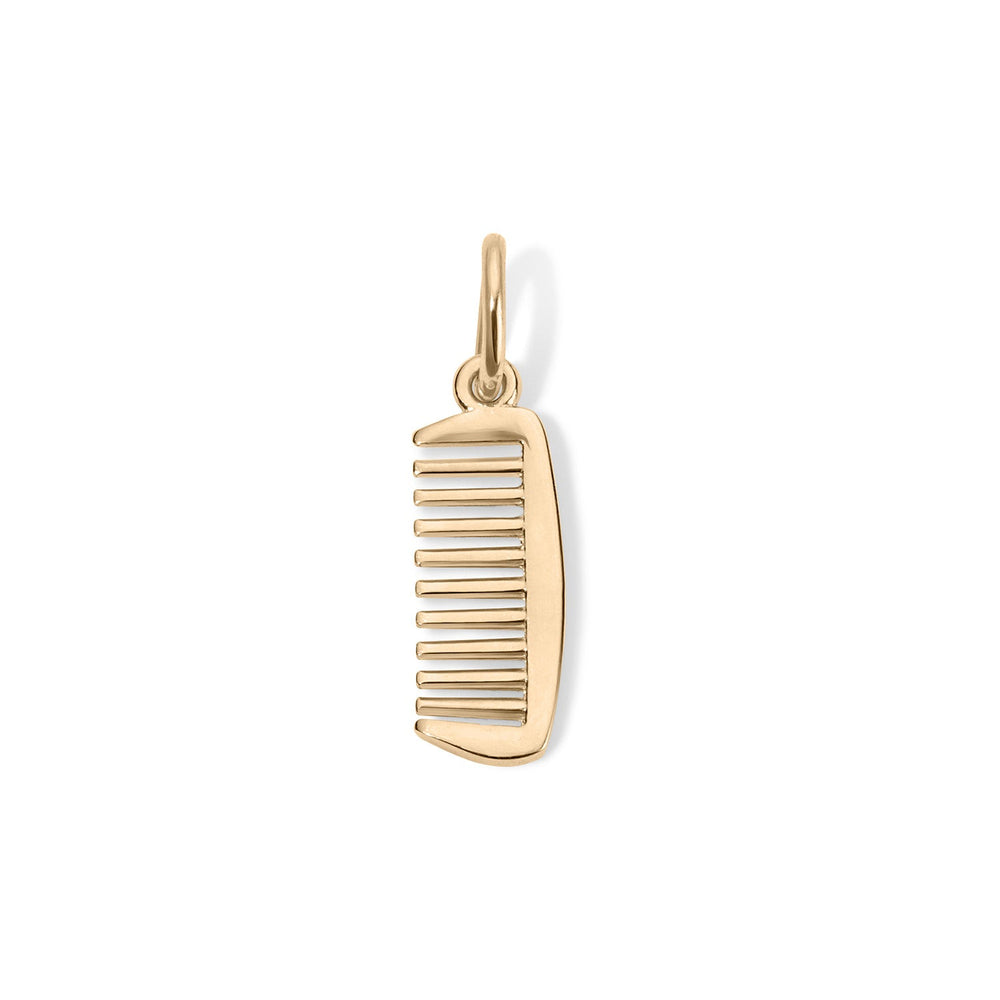 14K Hair Comb Charm