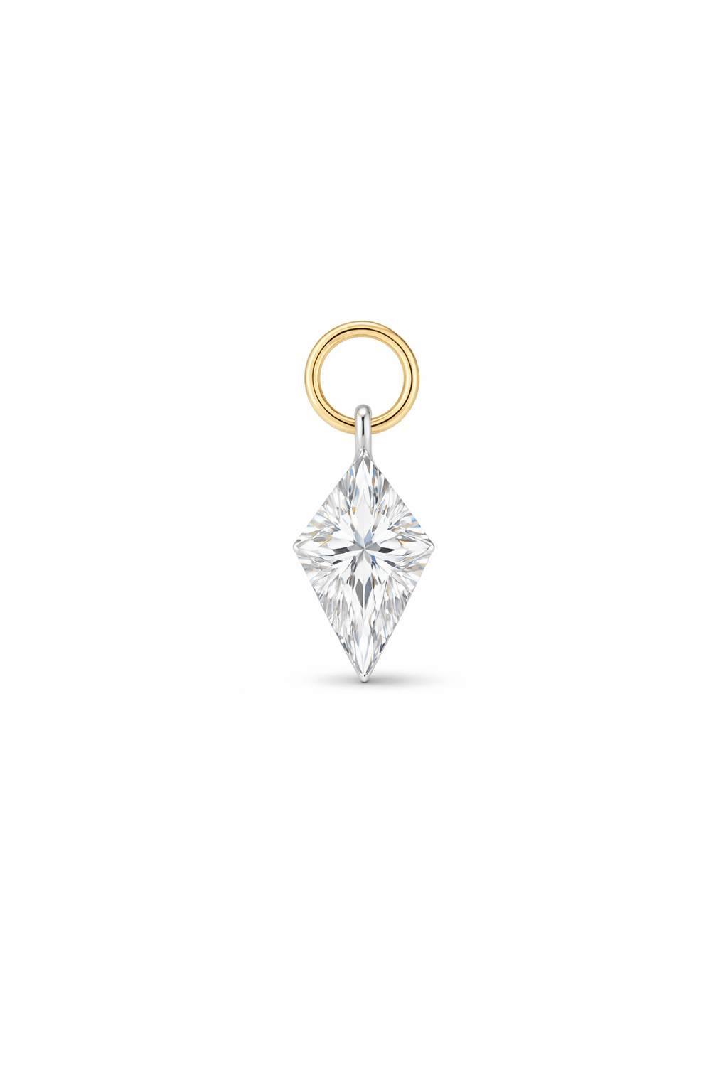 14K Kite Lab Grown Drilled Diamond Ear Charm - Nolita