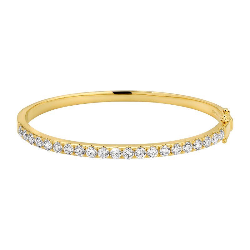 14K Lab Diamond Bangle - Nolita