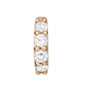14K Lab Diamond Bold Huggie Hoop Earrings - Nolita
