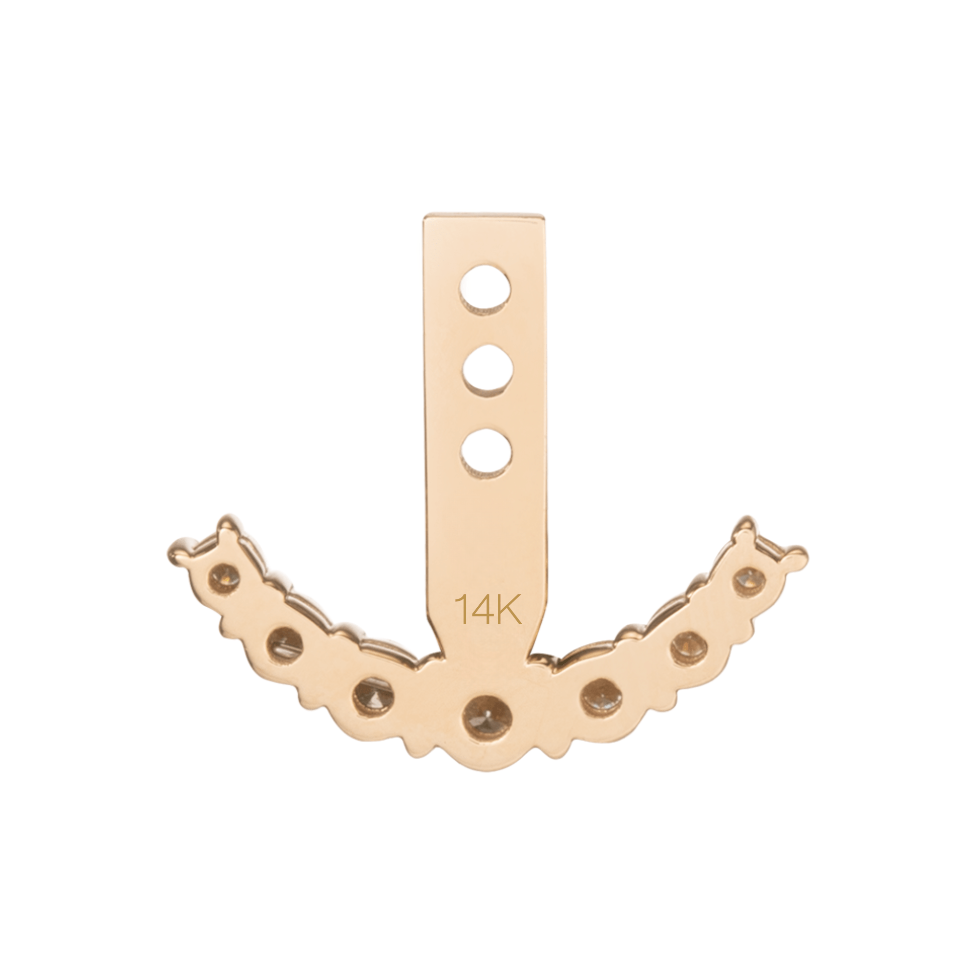 14K Lab Diamond Earring Jacket - Nolita