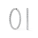 14K Lab Diamond Hoop Earrings - Nolita