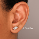 14K Lab Grown Diamond Marquise Stud Earrings - Nolita