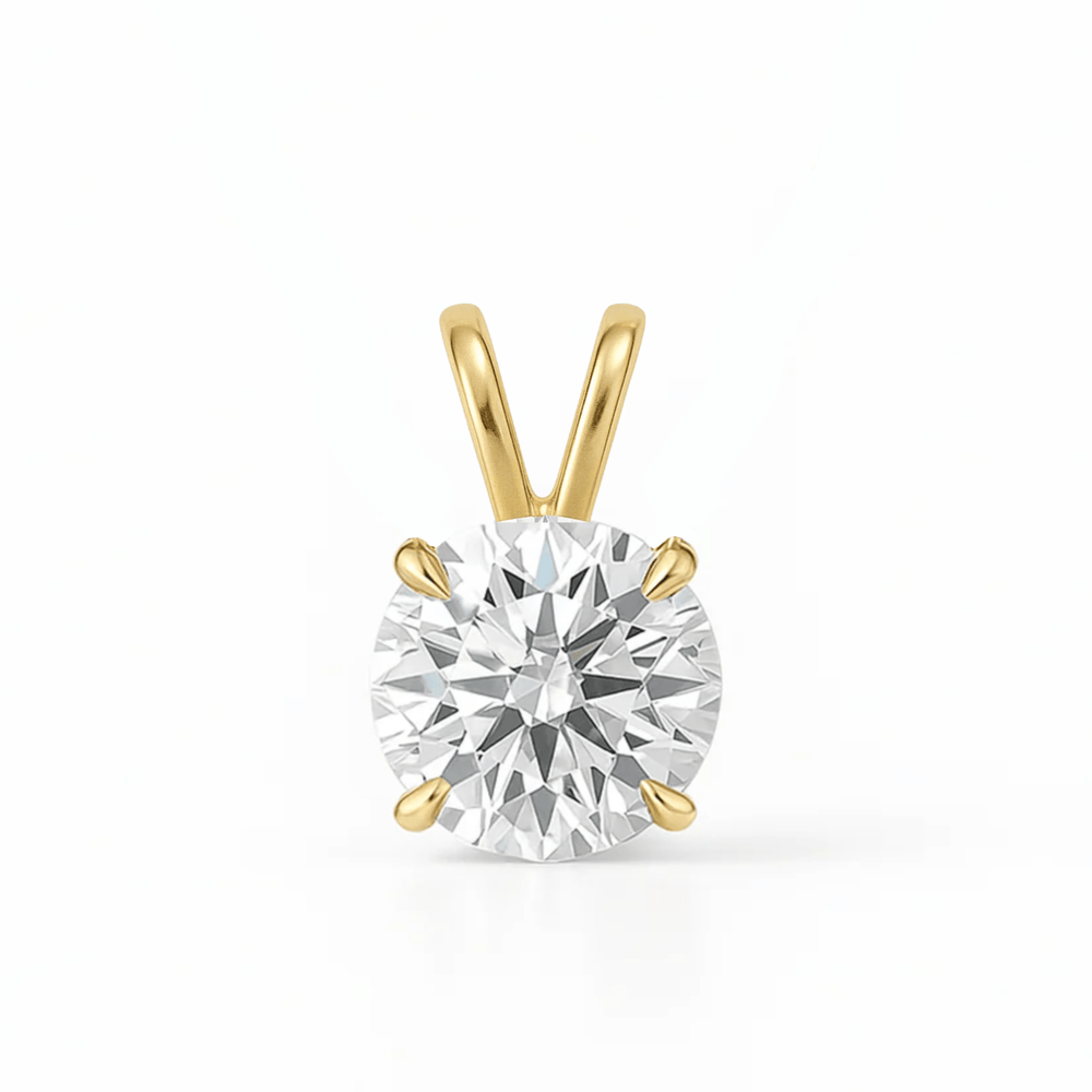 14K Lab Grown Diamond Pendant