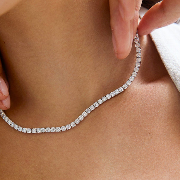 Timeless Elegance: 14K Lab Grown Diamond Tennis Necklace – Nolita