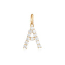 14K Large Diamond Initial Charm - Nolita