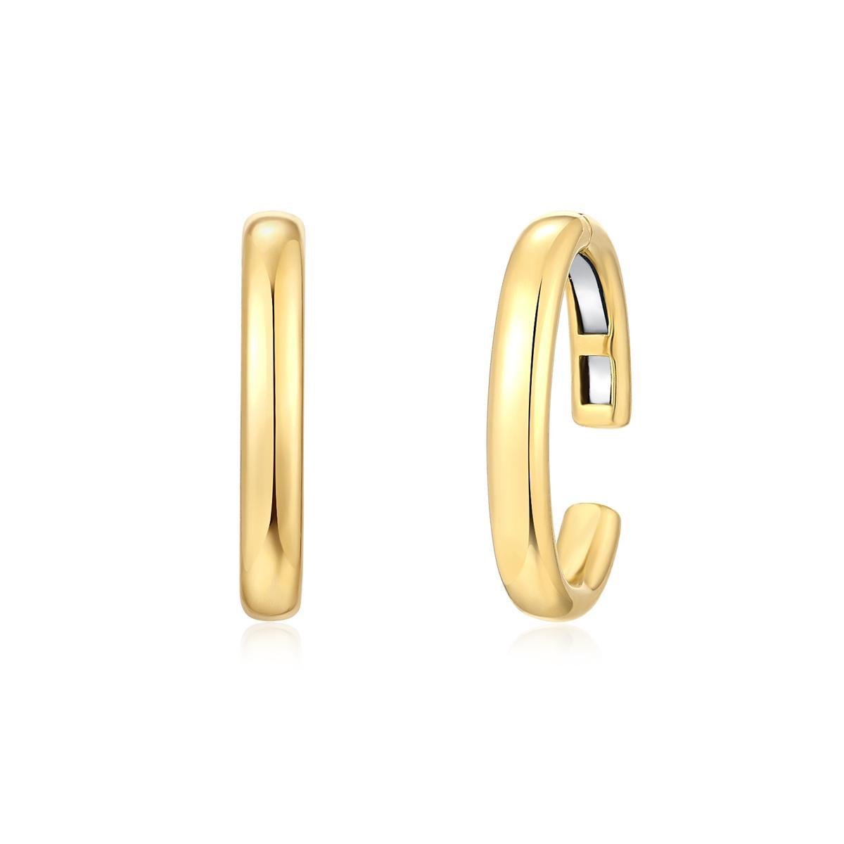 14K Large Gold Ear Cuff - Nolita