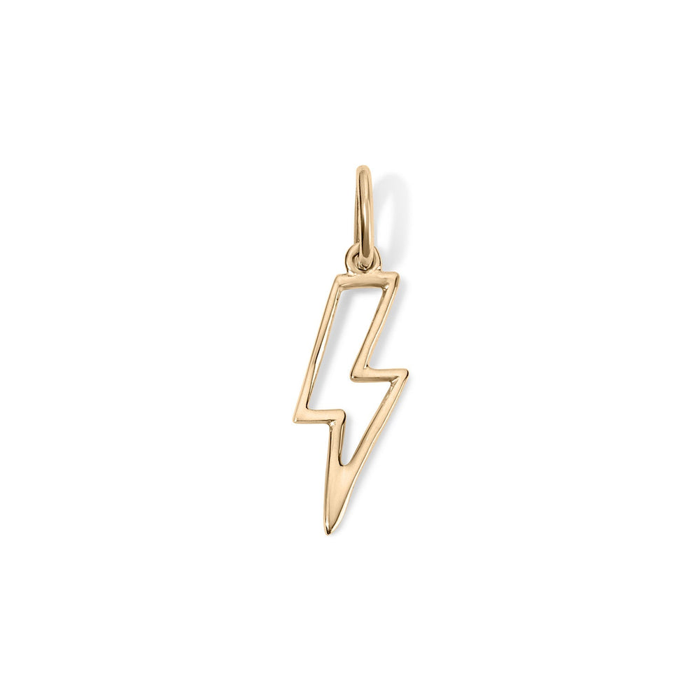 14K Lightning Bolt Charm
