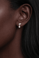 14K Marquise and Pear Lab Diamond Drop Earring - Nolita