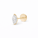 14K Marquise Lab Grown Diamond Flat Back Single Stud - Nolita