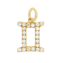 14K Mini Diamond Zodiac Charm - Nolita
