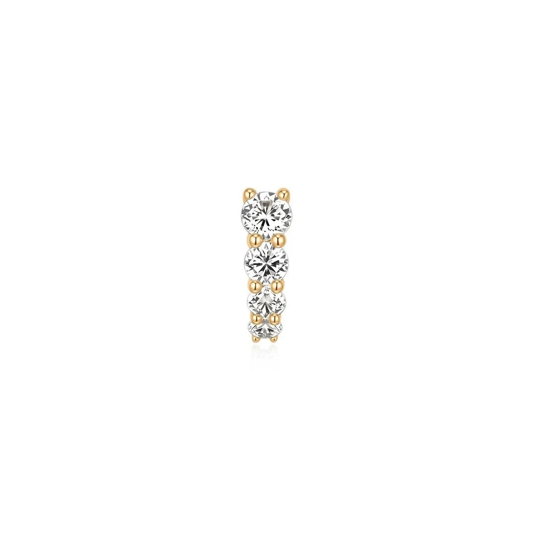 14K Mira Four-Stone Lab Diamond Connector - Nolita