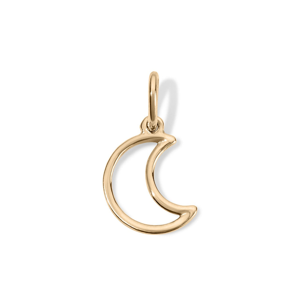 14K Moon Charm