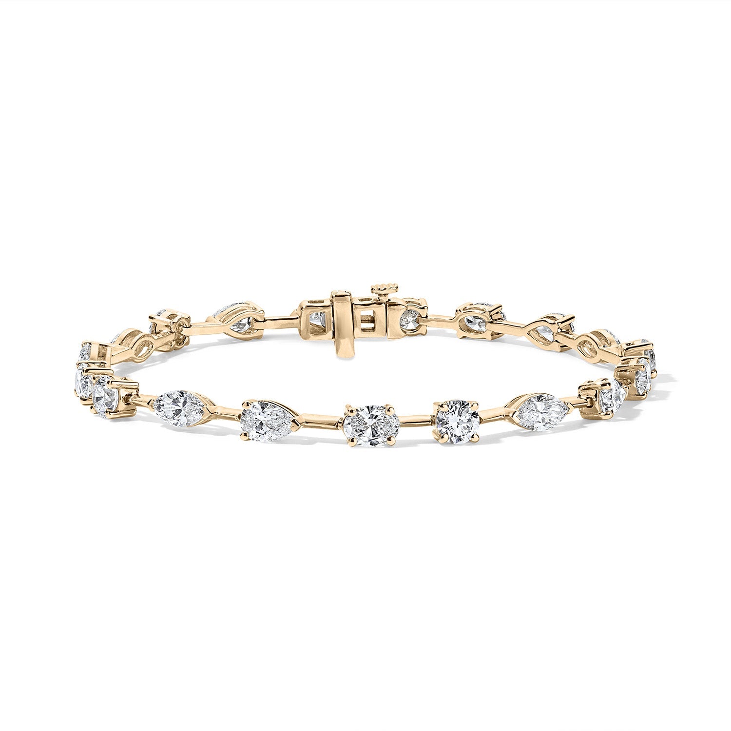14K Multi - Shape Lab Grown Diamond Tennis Bracelet - Nolita