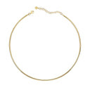 14K Omega Chain Collar Necklace - Nolita