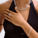 14K Oval Cut Lab Grown Diamond Tennis Bracelet - Nolita